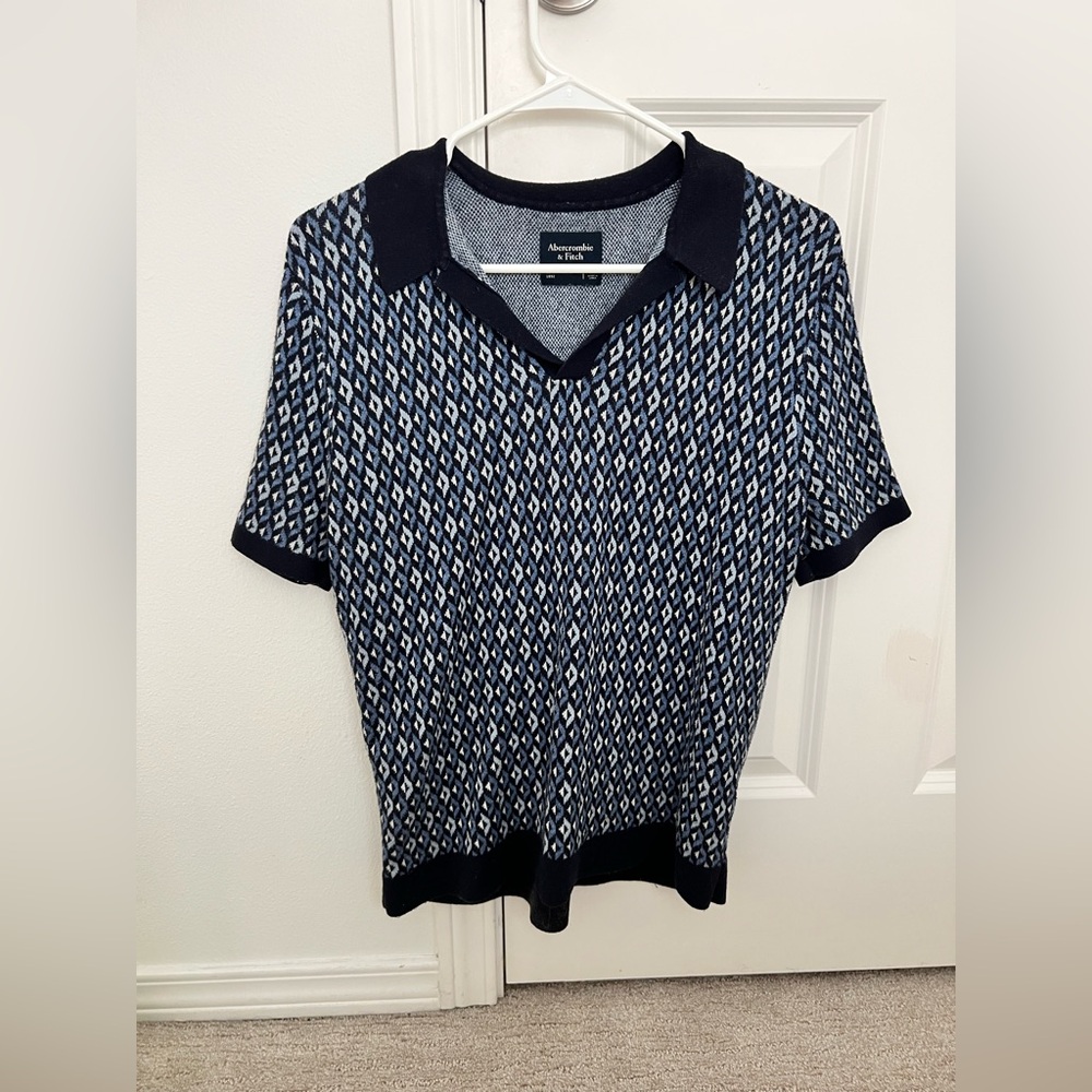 Abercrombie & Fitch Blue and White Shirts